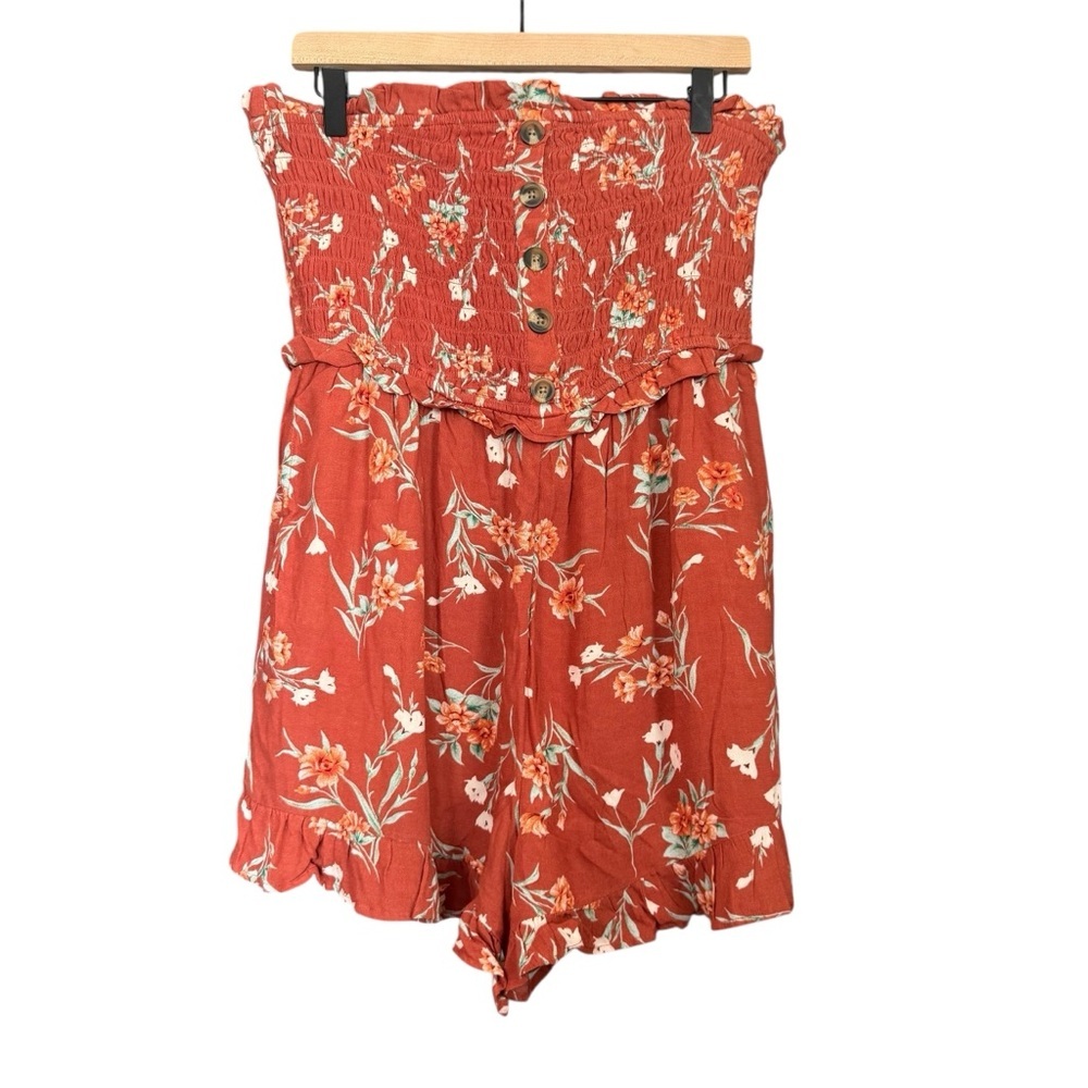 American Eagle Floral Sleeveless Romper
